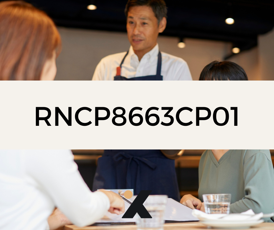 RNCP38663CP01 - Employé Polyvalent en Restauration : Réaliser la mise en place des entrées et des desserts