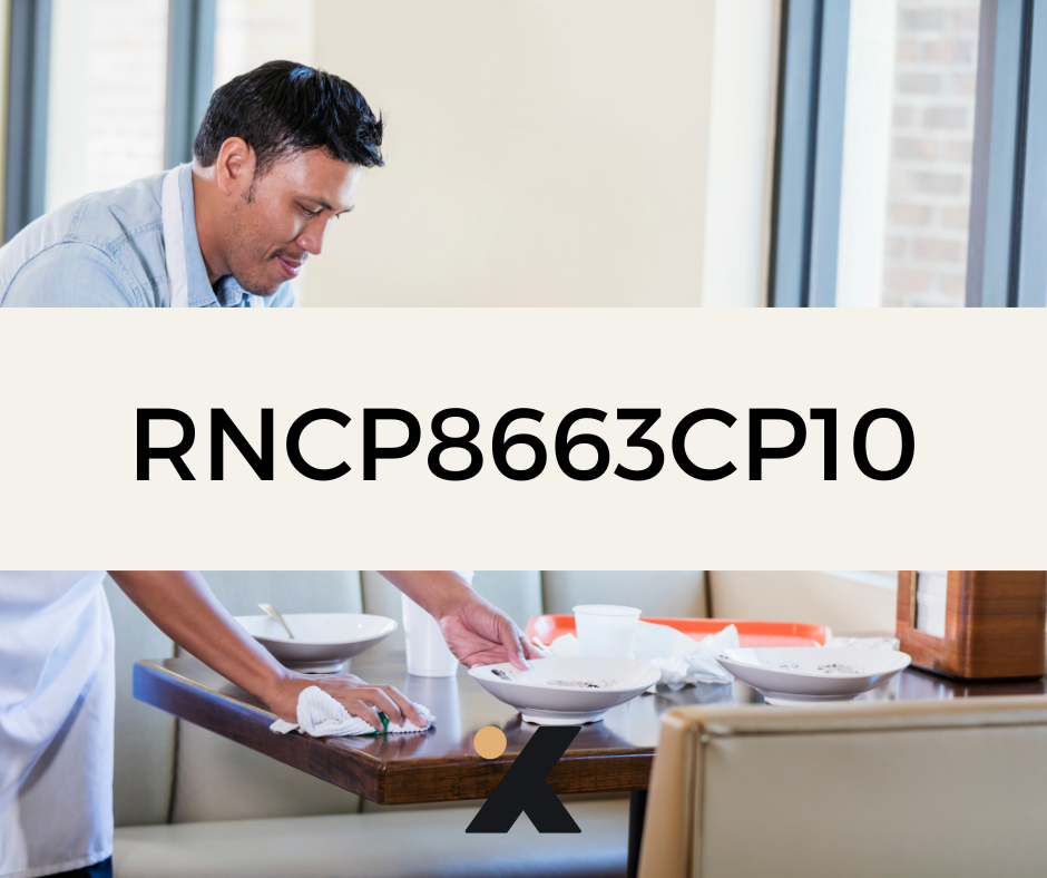 RNCP38663CP10 - Employé Polyvalent en Restauration : Effectuer le nettoyage des locaux et des matériels