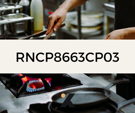 RNCP38663CP03 - Employé Polyvalent en Restauration : Réaliser la mise en place des plats chauds et des produits snacking