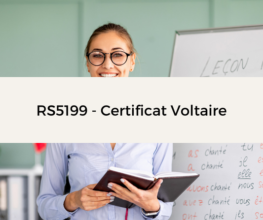 Support de Formation - RS5199 - Certificat Voltaire